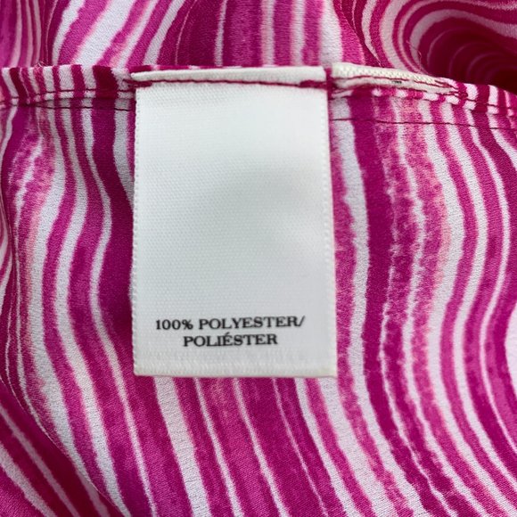 Ann Taylor Purple Pink Striped Top Shirt Blouse Size 4 or a Small/Medium - Picture 5 of 10